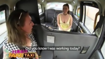Female Fake Taxi Horny Cheating Bride To Be Wants One Last Lesbian Fling