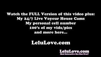 Lelu Love-Trying On Heels Upskirt Pussy Peeks Joi