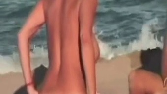Nude Beach - Sexy Babe On Beach
