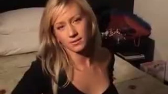 Blonde Hottie Gives A Blowjob On Her Vacation