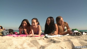 Outdoor Beach Fun Turned To Be A Fucking Gangbang