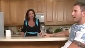Milf Neighbor Blows College Student While Mother Cooks