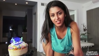 Sophia Leone Will Never Pass Up A Chance To Suck On Her Bf'S Dick
