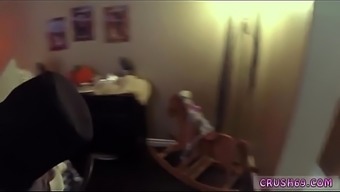 Teen Playfellow&#039_s Daughter And Compeer Threesome Family Strokes Step