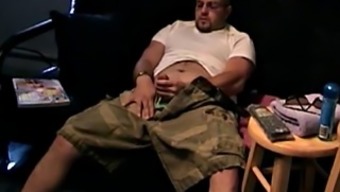 Straight Bear Wanking Off To Pleasure Himself