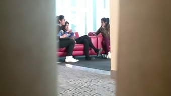 Candid Indian Chick Feet Shoeplay Dangling Black Tights 