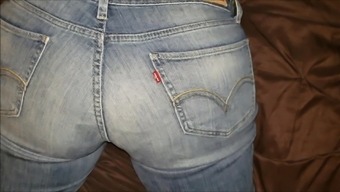 Hot Cum On Her Jeans