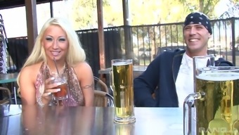Babe With Long Nails Candy Manson Pleasuring A Dong On Her Knees