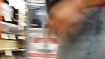 Candid Thick Liquor Store Stocker. 