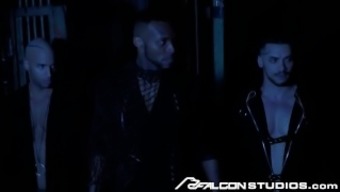 Johnny V Rides Big Black Cock In The Backroom