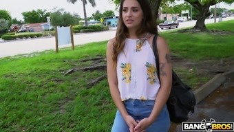 Picked Up Nympho Sofie Reyez Gives A Blowjob And Is Fucked In The Car