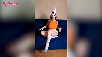 Incredibly Sexy Bunny Fondles Herself And Bring To Orgasm With Vibrator