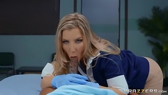 Sexy Doctor Ashley Fires Knows What To Do With Big Boner Of Black Patient