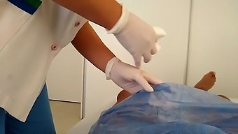 Sexy Nurse Helped Me Release Cum With A Handjob