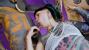 Tattooed Illuz: Dp & Sloppy Bj