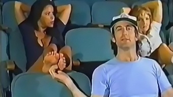 Danny Ashe And Ariele Feet Bondage At The Cinema