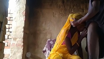 Indian Wife In A Festive Saree Gives Her Husband A Sensual Blowjob