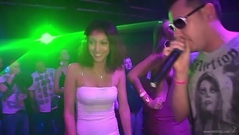 Reality Porn Video With Horny Brunette Chicks Sucking Dicks