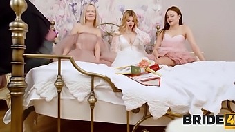 Eva Barbie, Sara Bork And Eliz Benson Changed A Pretty Bachelorette Party Into A Grubby Orgy.