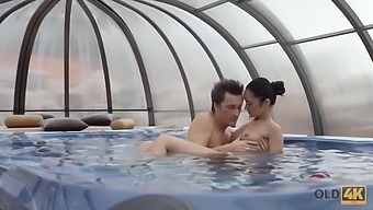 A Lady With Long-Legs Moans And Has Blazing Inter-Generational Lovemaking.