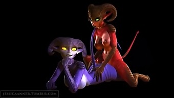 Demon Sisters Fucking  Pmv