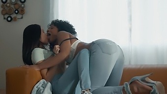 Misty Stone And Vina Star Team Up For Interracial Lesbian Action
