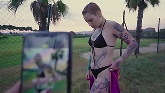 Tattooed Slut Silvia Rubi Drops Her Bikini To Be Fucked By A Stranger