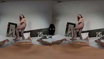 18+ Russian Slut In Stockings Gives You A Blowjob