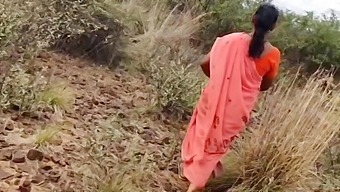 Indian Granny And Young Boy Engage In Outdoor Sex