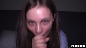 This Amateur Woman Likes To Have Her Mouth Filled With Cum After A Rough Anal Sex.