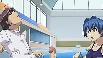 Minami Has A Pool Side Pleasure With Her Best Friend In This Uncensored Hentai.