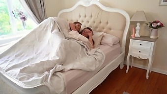 Lingerie Clad Honour May And Mandy Foxxx In A Hardcore Ffm Threesome