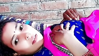 Sensual Indian Housewife In Pink Saree Shares Romantic Moments