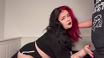 Goth Seduction Leads To Cheating With A Redhead