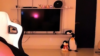 Teen Webcam Star Masturbates For Her Followers.