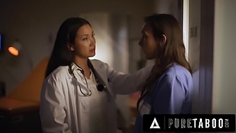 Sinn Sage And Vicki Chase Have A Hot Lesbian Scene In The Hospital.